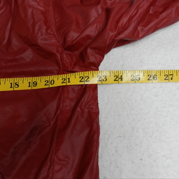 VINTAGE Khumbu ASAR Jacket Mens Size Large Red Mesh Lined Windbreaker Hooded - Picture 13 of 14